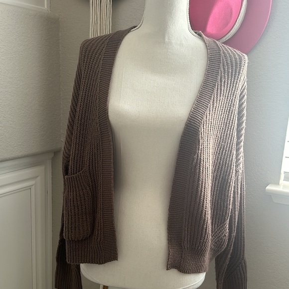 Brown Knitted Cardigan - Picture 3 of 10
